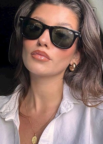 Ray-Ban Siyah Parlak Kadın Güneş Gözlüğü