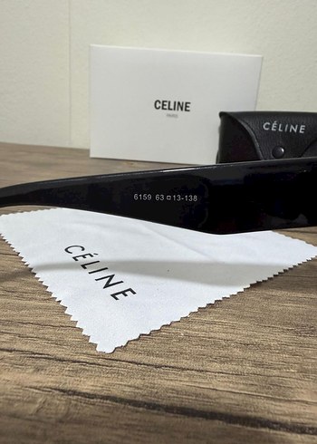 Beden siyah Renk Siyah Parlak Celine Kadın Güneş Gözlüğü