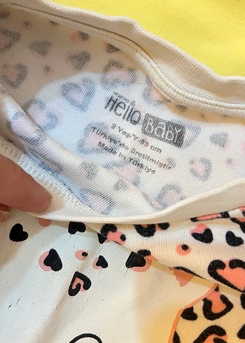 24-36 Ay Beden çeşitli Renk Kız bebek pijama
