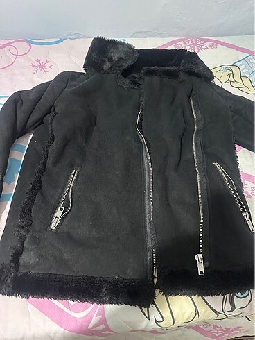 Pull and bear biker süet ceket m beden