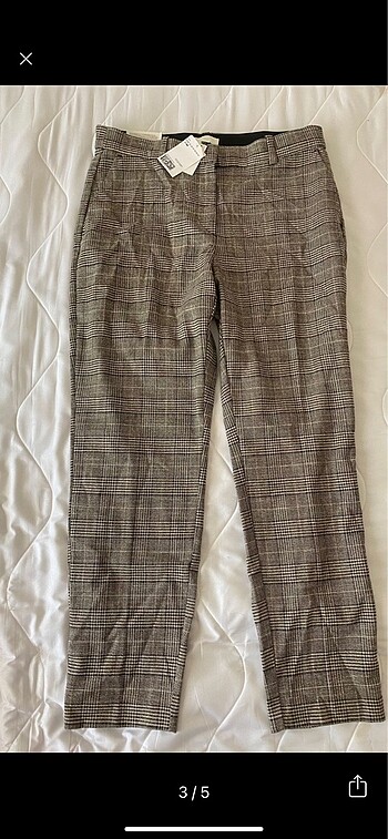 46 Beden H&M ekoseli pantolon