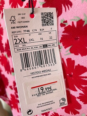 xxl Beden çeşitli Renk Mango çiçekli elbise