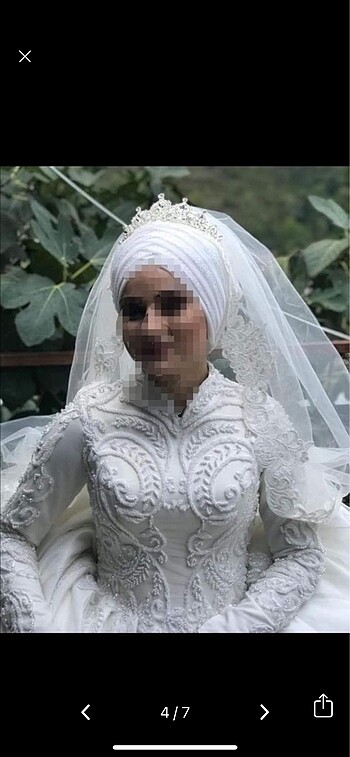 Tasarımcı Tesettür gelinlik