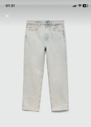 Mango Acik mavi kadin mango jean