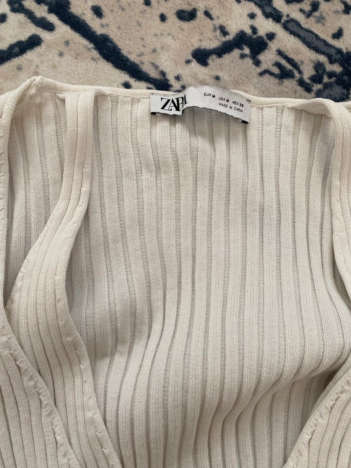 Zara cift kat beyaz bluz - Görsel 2