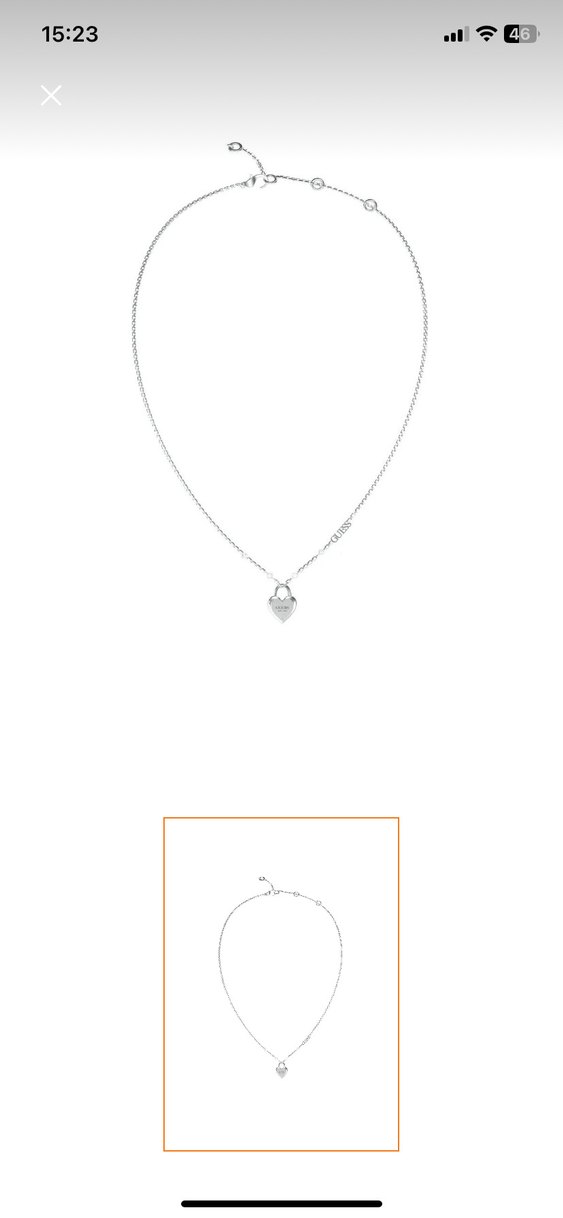 Guess silver kolye - Görsel 4