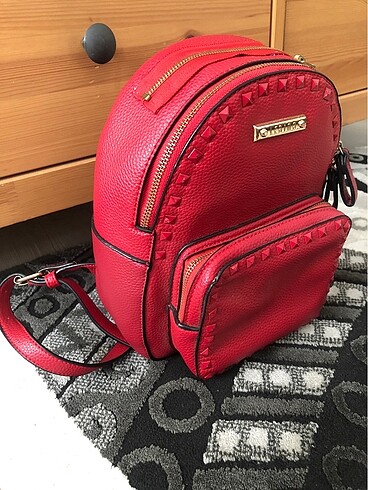 Mango Kırmızı sırt çantası