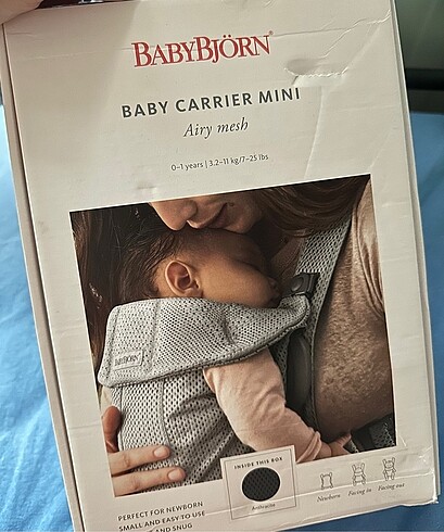 Babybjörn Kanguru Mini 3D Mesh / Anthracite Gri - siyah