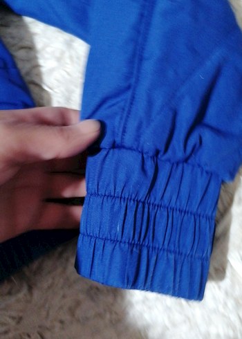 s Beden mavi Renk Kapüşonlu Mavi Kadın Kışlık mont