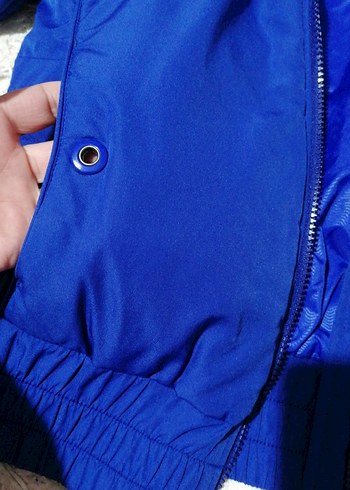 Nike Kapüşonlu Mavi Kadın Kışlık mont