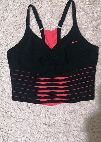 Nike Siyah-Pembe Spor Büstiyer - Görsel 2