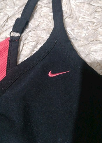 Nike Siyah-Pembe Spor Büstiyer - Görsel 5