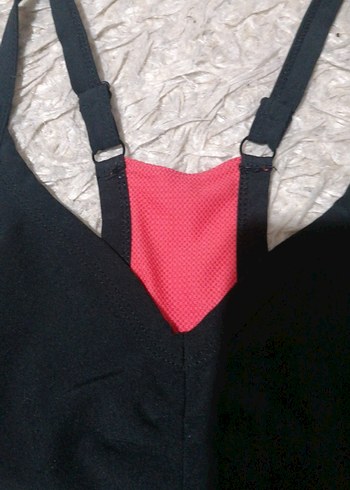 Nike Siyah-Pembe Spor Büstiyer - Görsel 6