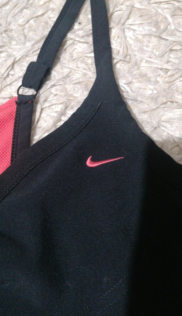 Nike Siyah-Pembe Spor Büstiyer - Görsel 5