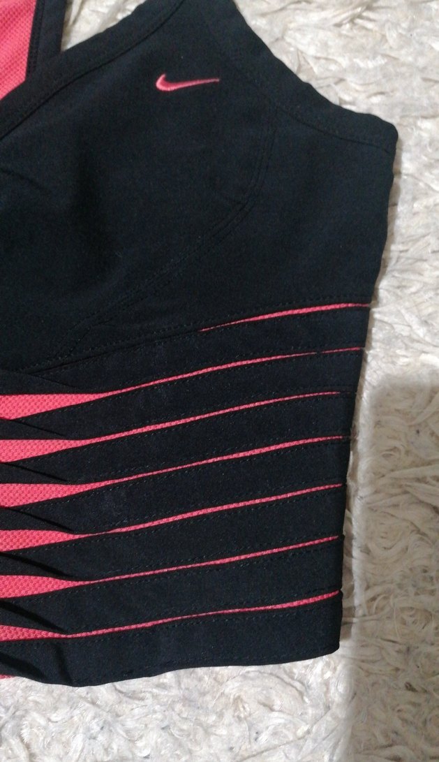 Nike Siyah-Pembe Spor Büstiyer - Görsel 4