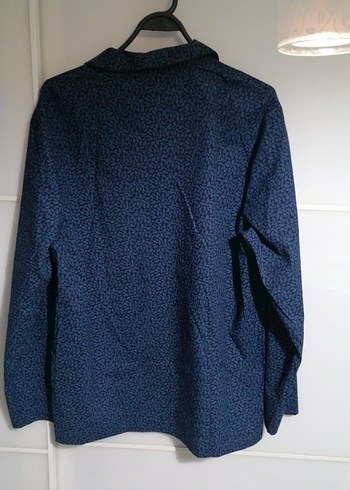 Erkek Lacivert Uzun Kollu Normal Kesim Pijama - Görsel 5