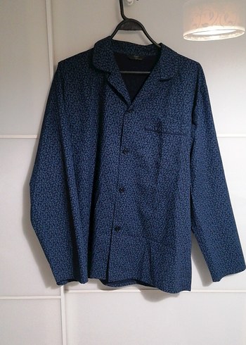 Erkek Lacivert Uzun Kollu Normal Kesim Pijama - Görsel 2