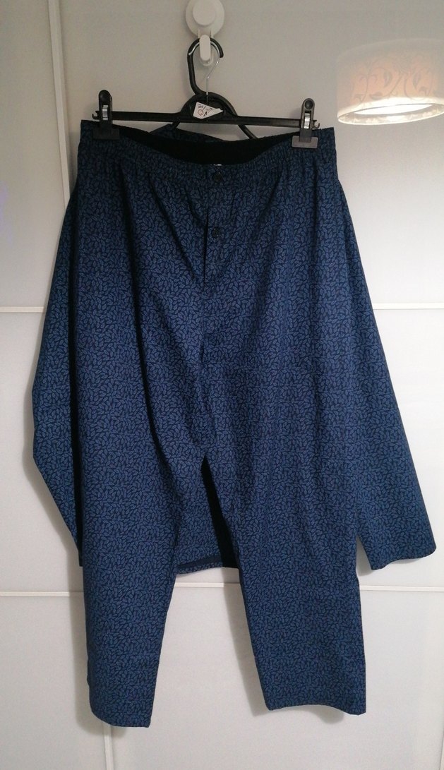 Erkek Lacivert Uzun Kollu Normal Kesim Pijama - Görsel 3