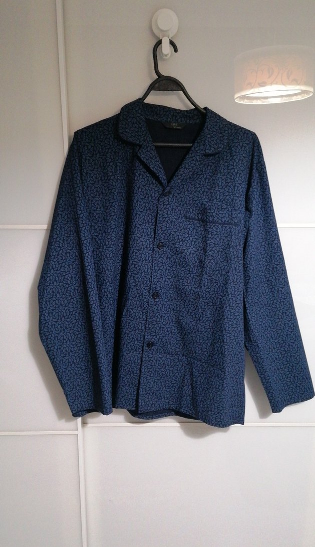 Erkek Lacivert Uzun Kollu Normal Kesim Pijama - Görsel 2