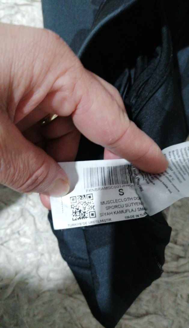 Kamuflaj Desenli Siyah Mini Spor Sütyeni - Görsel 4