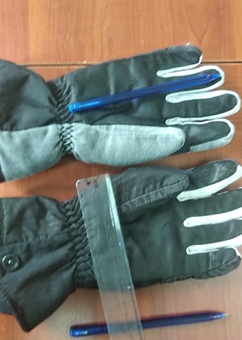 Gri Biker Tarzı Erkek Eldivenleri - Görsel 2