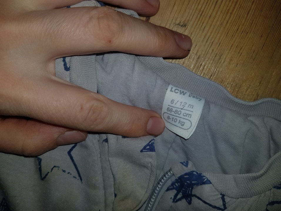 Gri Erkek Bebek Uyku Tulumu - Görsel 3