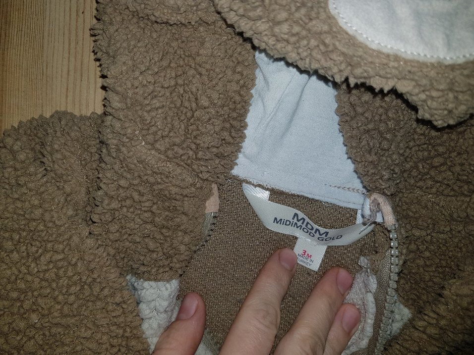 Kahverengi Nakışlı Bebek Tulumu - Görsel 4