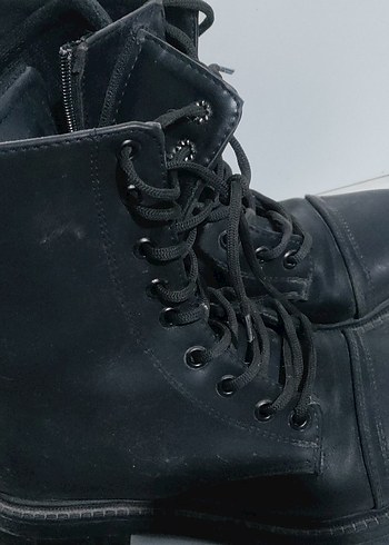 Kadın Siyah Deri Gotik Stiletto Topuklu Bot - Görsel 4