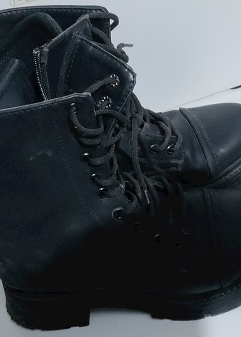 Kadın Siyah Deri Gotik Stiletto Topuklu Bot - Görsel 2