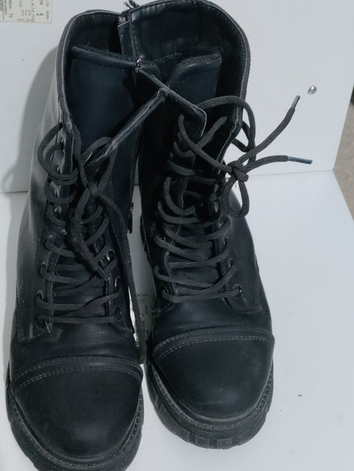 Kadın Siyah Deri Gotik Stiletto Topuklu Bot - Görsel 3