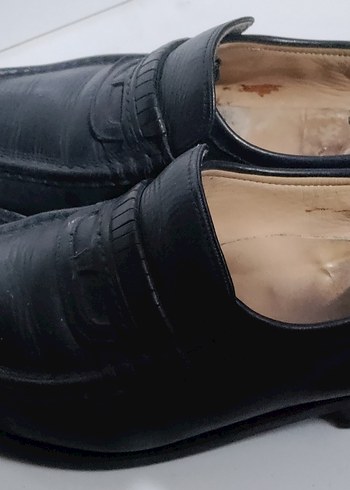 Erkek Siyah Klasik deri Ayakkabı - Görsel 4