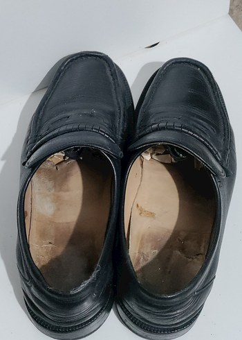Erkek Siyah Klasik deri Ayakkabı - Görsel 6
