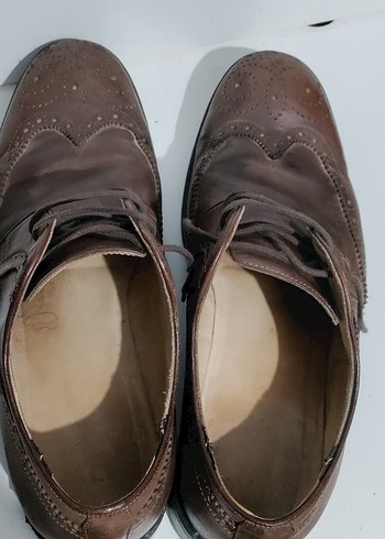 Klasik Kahverengi Deri Erkek Ayakkabısı - Görsel 6