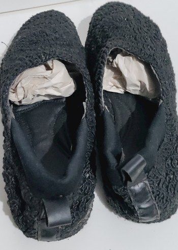 Kadın Siyah Örgü Dolgu Topuk yazlık bayan ayakkabı - Görsel 4