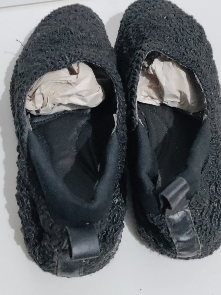 Kadın Siyah Örgü Dolgu Topuk yazlık bayan ayakkabı - Görsel 3