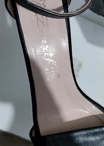 Siyah  Desenli Topuklu Kadın Ayakkabı - Görsel 5