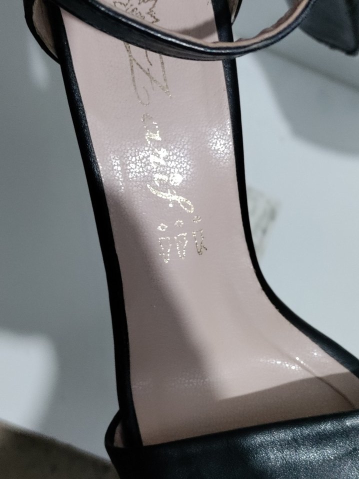 Siyah  Desenli Topuklu Kadın Ayakkabı - Görsel 5