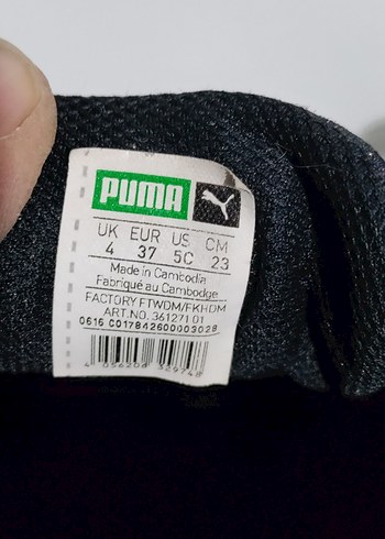 Orjinal PUMA marka deri Kadın Spor Ayakkabı - Görsel 8