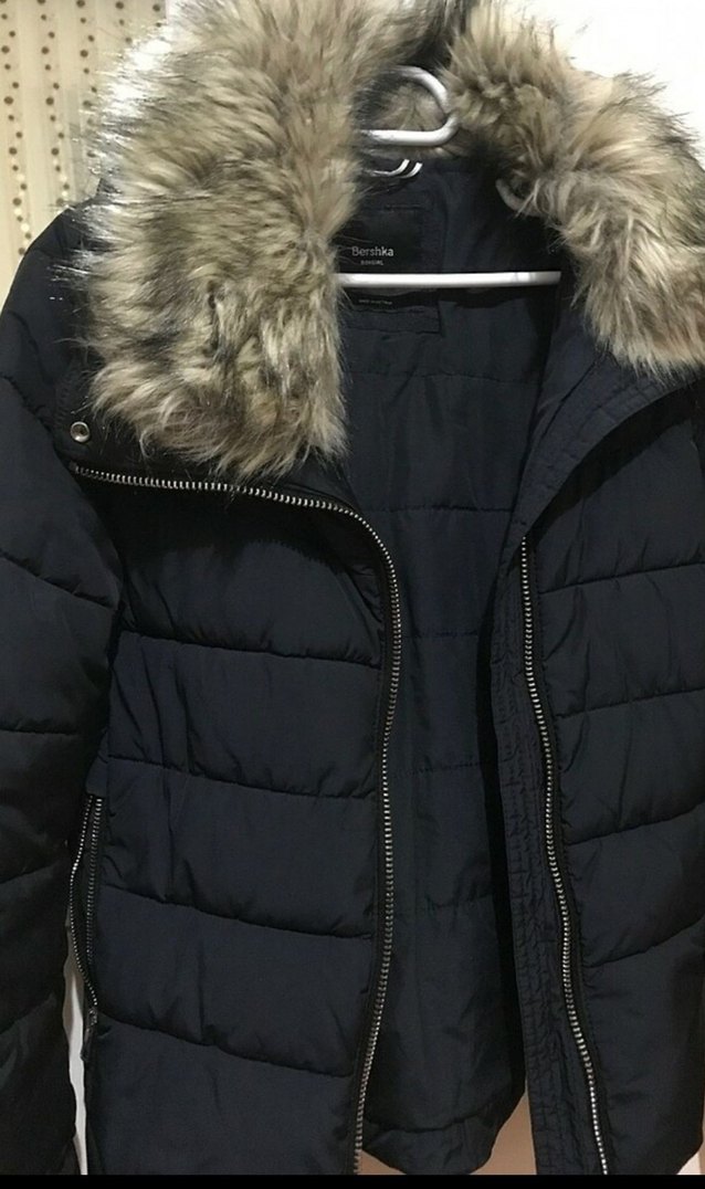 Kürklü Siyah Kapüşonlu Kadın Kışlık Mont - Görsel 2