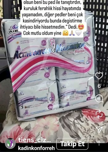 tiens aktif oksijen ve negatif iyonlu hijyenik kadın pedi - Görsel 2