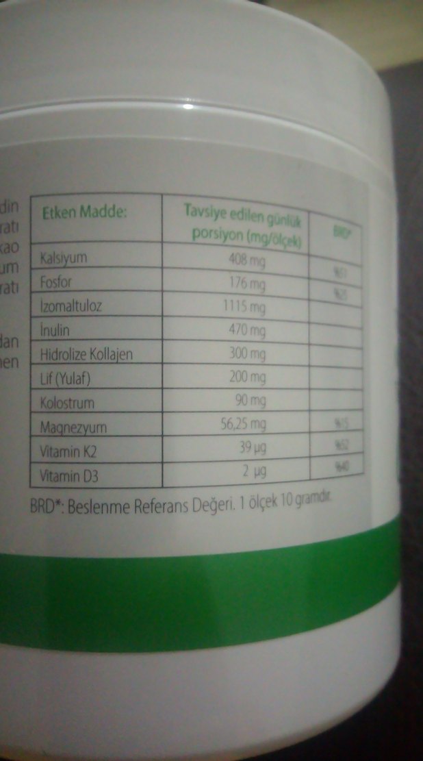 Tiens Kalsiyum İçeren Takviye Edici Gıda 250g - Görsel 3