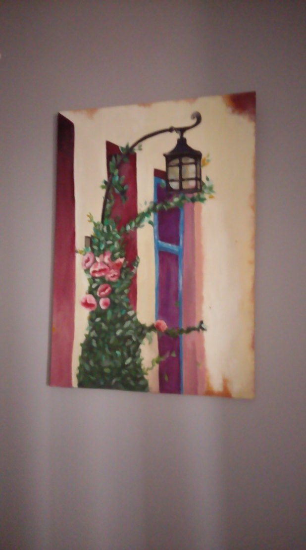 Turuncu Balıklar ve Kadın Portresi Tablosu - Görsel 2