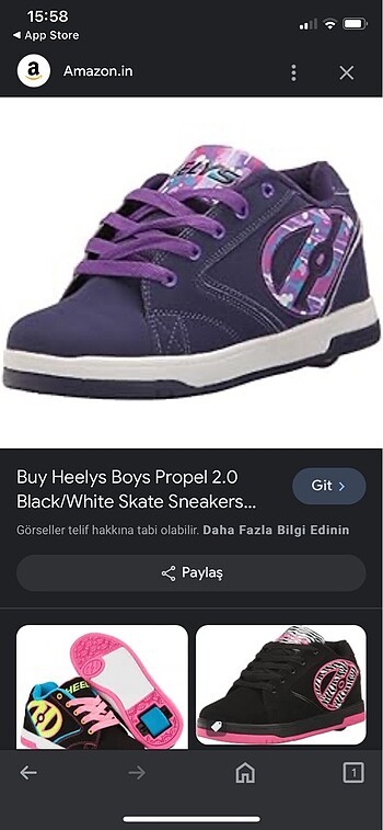 Heelys Paten tekerlekli spor ayakkabı