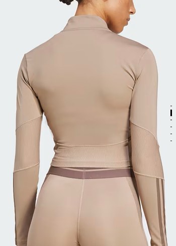 Bej Fermuarlı Uzun Kollu Üst - Görsel 2