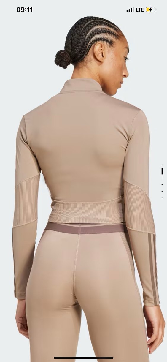 Bej Fermuarlı Uzun Kollu Üst - Görsel 2