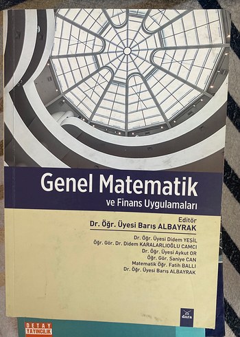 Genel Matematik ve Finans Uygulamaları Kitabı