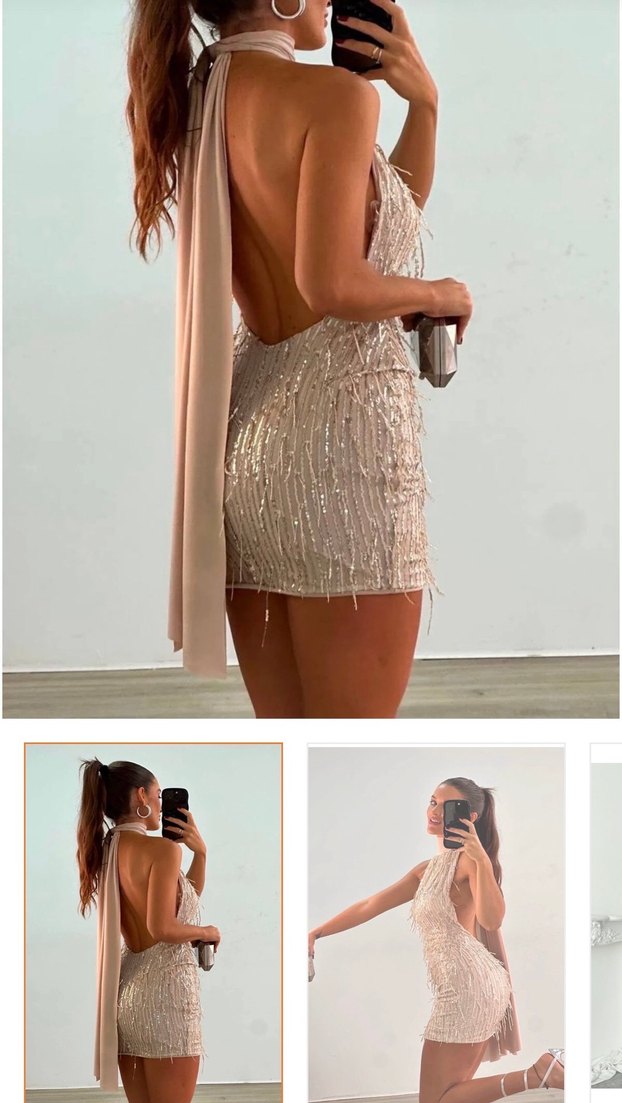 Işıltılı Straplez Mini Abiye Elbise - Görsel 2