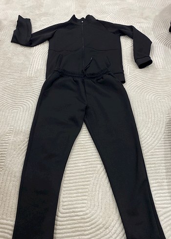 Erkek için Siyah Yüksek Yakalı Eşofman Takımı - Görsel 2