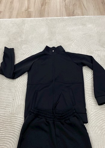 Erkek için Siyah Yüksek Yakalı Eşofman Takımı - Görsel 4