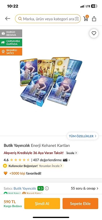 Enerji kehanet kartları